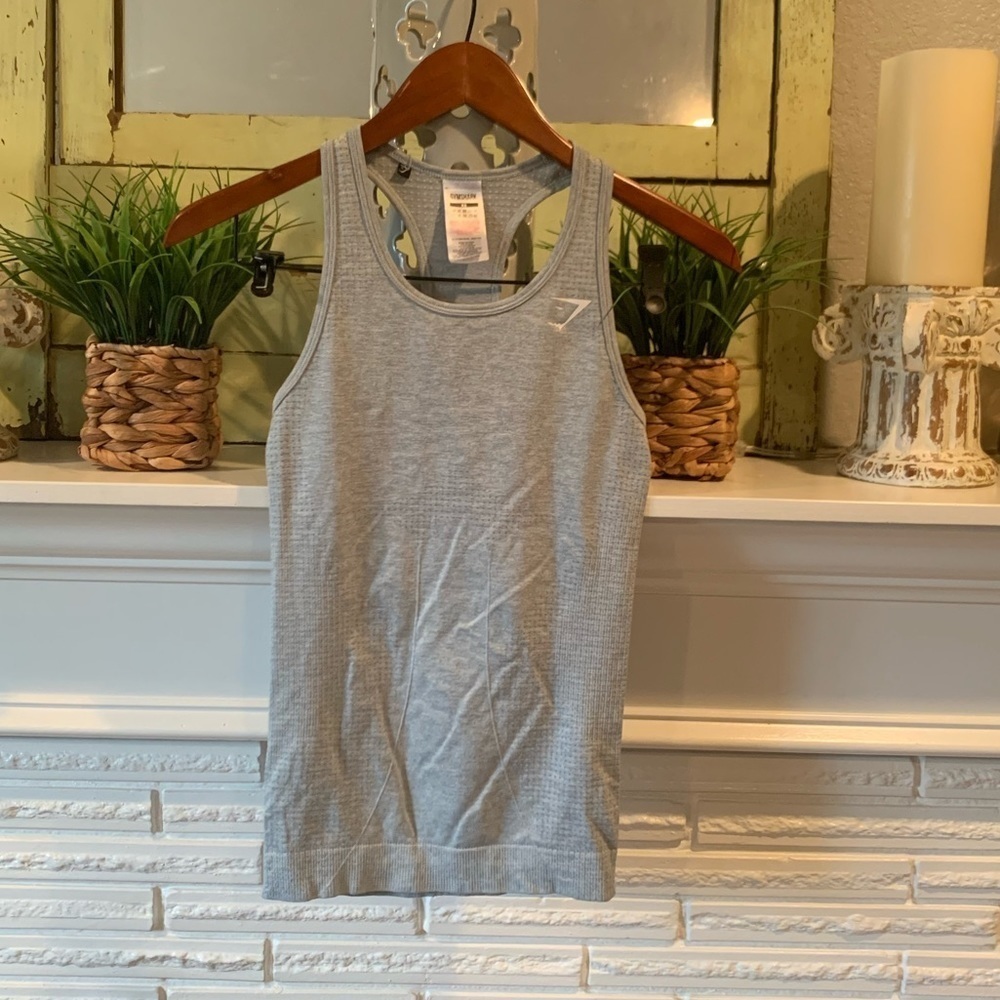 Gymshark Racerback Scoop Neck Fitted Active Tank Top Size XS